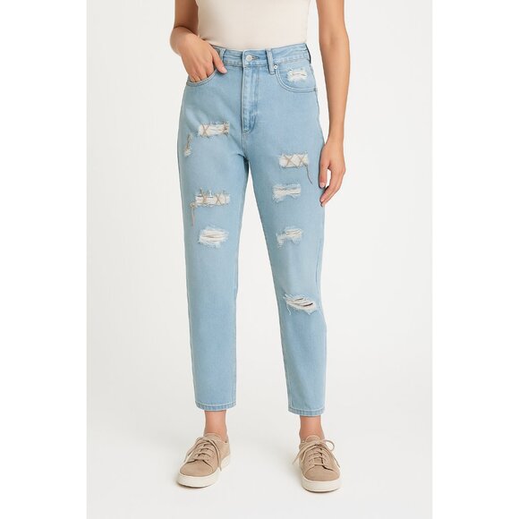 Vintage Zana di Distressed Western Look Jeans Size 11/12 - Picture 1 of 6